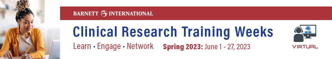 Clinical Research Training Weeks - Learn More
