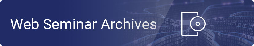 DVDsCDsPageHeader Training Courses - Web Seminar Archives