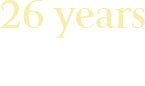 26 years Average trainer experience