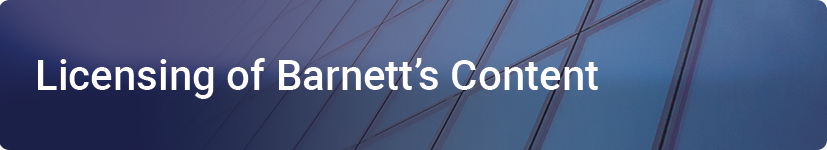 LIcensing of Barnett's Content